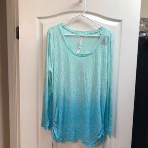 Casual Top - Pretty Ocean Blue  -  NEW